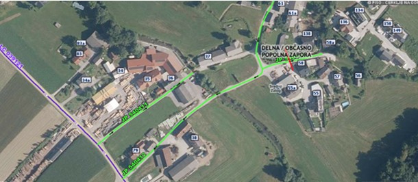 Popolna zapora v naselju Zalog_grafika